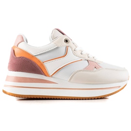 TRENDI Färgglada Smygningar På Plattformen vit mångfärgad