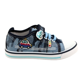 American Club Amerikanska sneakers barnskor läderinlägg TEN54 / 22 Moro ['marinblå', 'blå'] blå