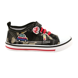 American Club Amerikanska sneakers barnskor läderinlägg TEN54 / 22 Moro beige svart