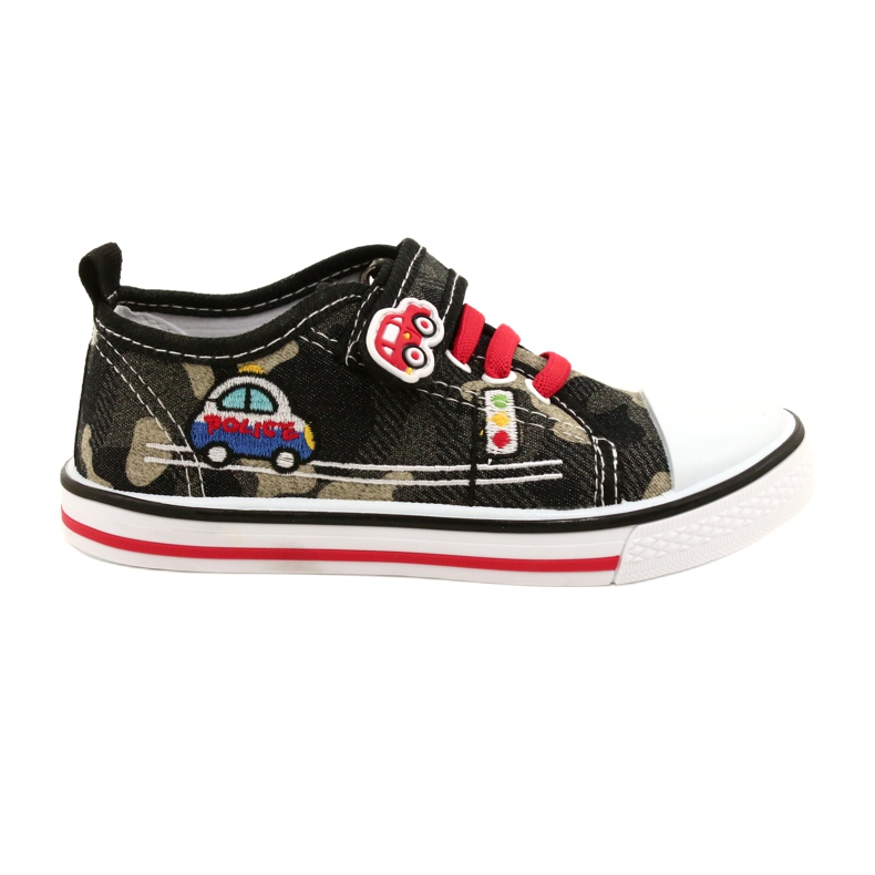 American Club Amerikanska sneakers barnskor läderinlägg TEN54 / 22 Moro beige svart