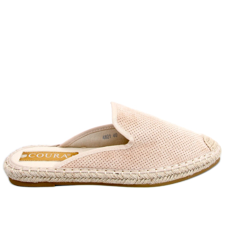 Carmen Beige espadrillotofflor för kvinnor