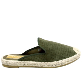 Carmen Green espadrilles damtofflor grön