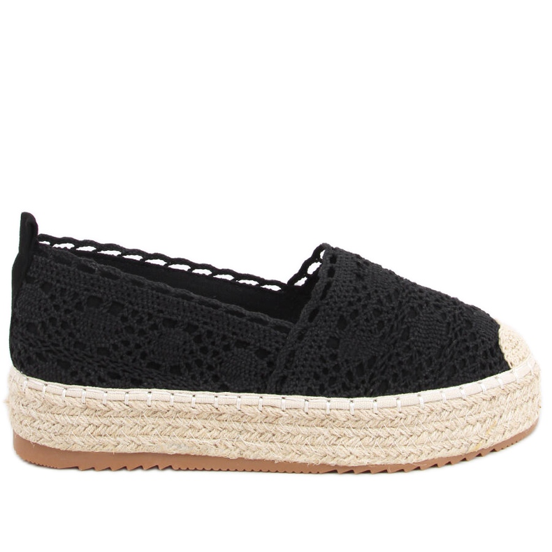 Alice Black Lace Espadrilles svart