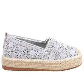 Alice Grey Spets Espadrilles grå