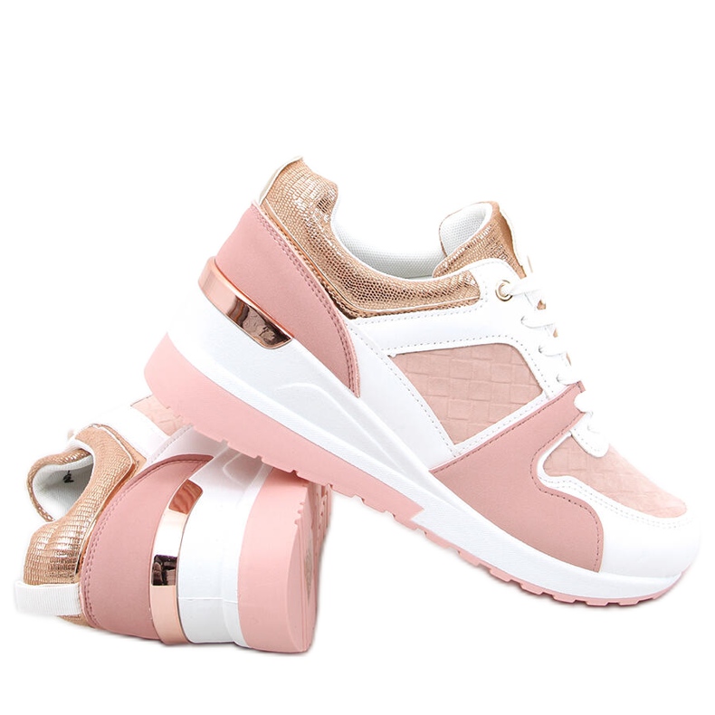 Adan Pink wedge sportskor rosa mångfärgad