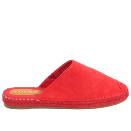 Fullfärgade espadrillor Marina Red röd
