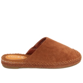 Fullfärgade espadrillor Marina Camel brun