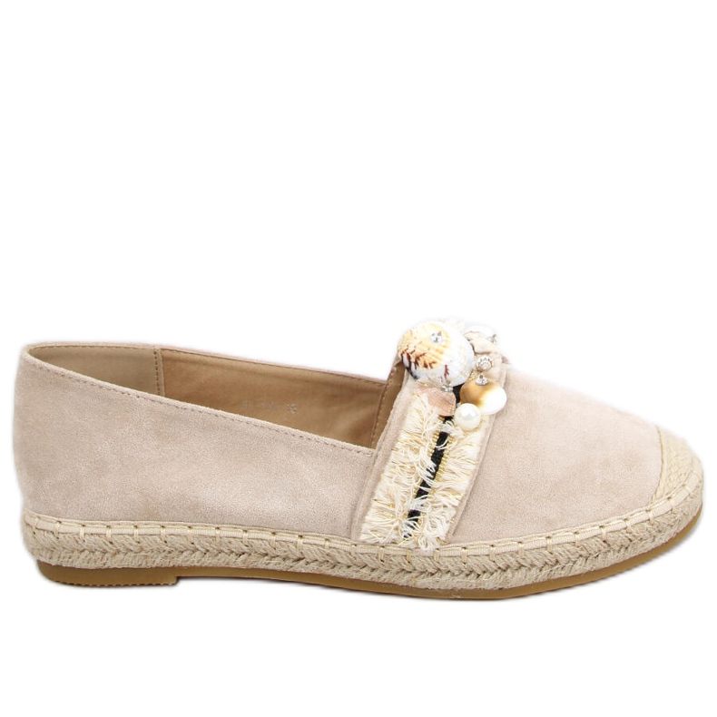 Lola Beige espadrillor med skal