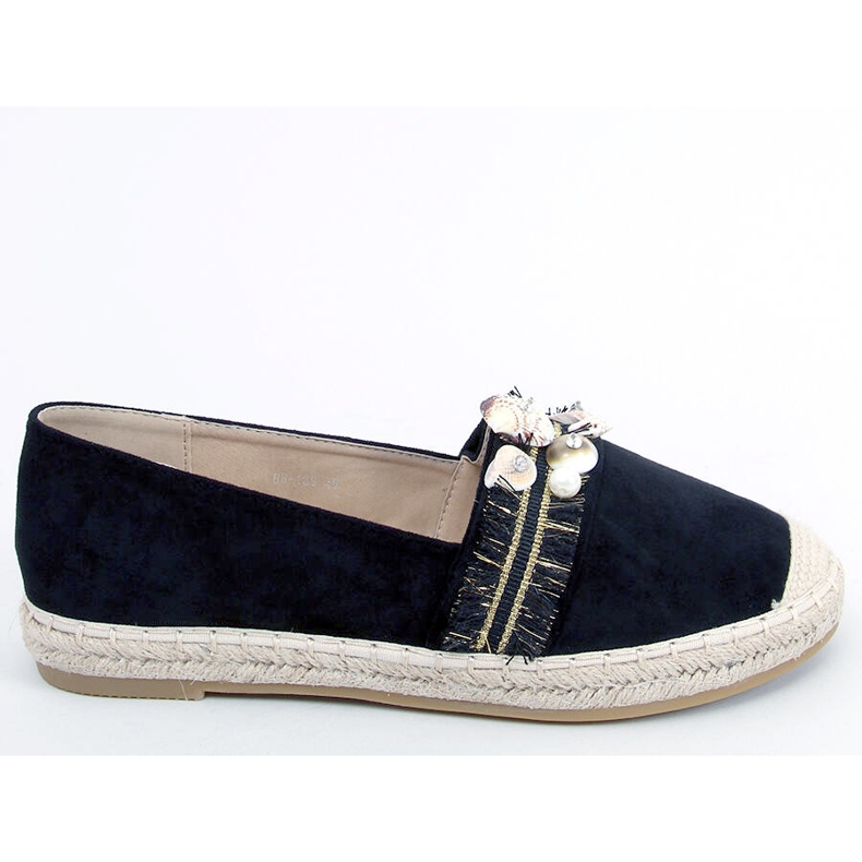 Lola Black Espadrilles med skal svart