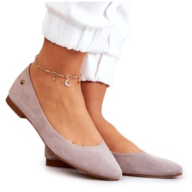Mocka Ballerinas för kvinnor Maciejka 04100-42 Beige