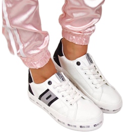 Låga sneakers på Big Star W II274071 plattform vit svart grå