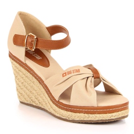 Kilsandaler Big Star W JJ274939 beige brun
