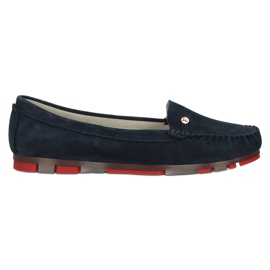 Läder Loafers Filippo DP2037 / 22 NV RD Marinblå röd