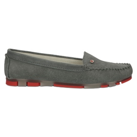 Läder Loafers Filippo DP2037 / 22 GR RD Grå röd