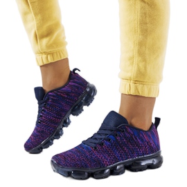 Anya lila sneakers purpur marinblå rosa