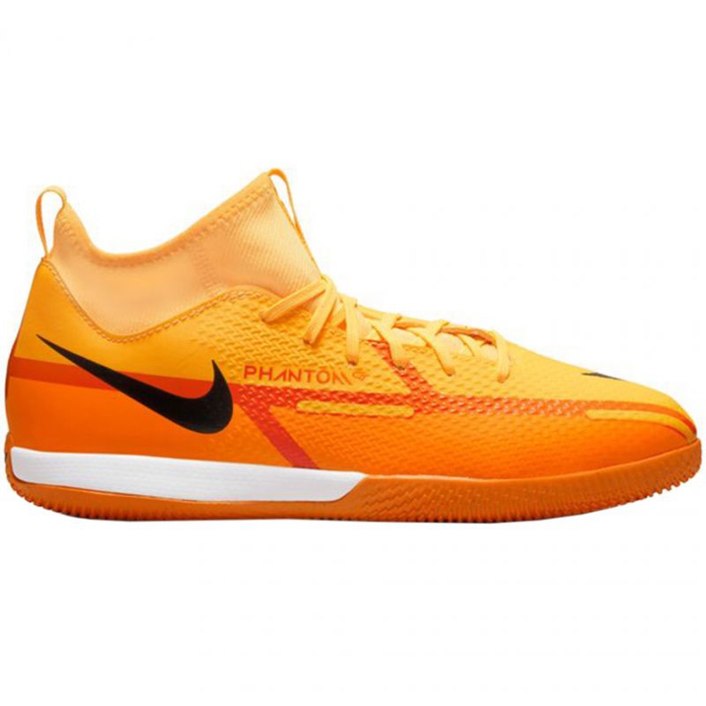 Nike Phantom GT2 Academy Df Ic Jr DC0815 808 fotbollsskor orange apelsiner och röda