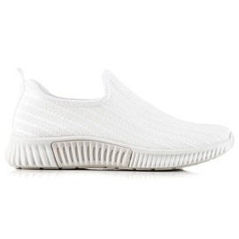 TRENDI Bekväma slip-on sneakers vit