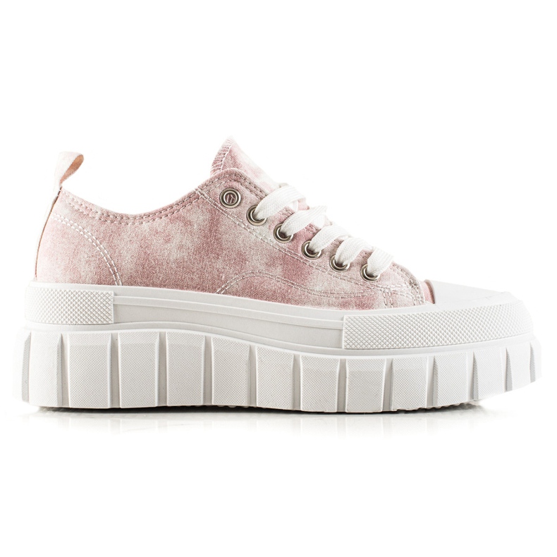 W. Potocki Sneakers På Potocki Plattformen vit rosa