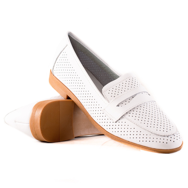 Goodin Openwork Leather Lords vit