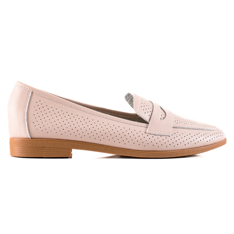 Goodin Openwork Leather Lords beige