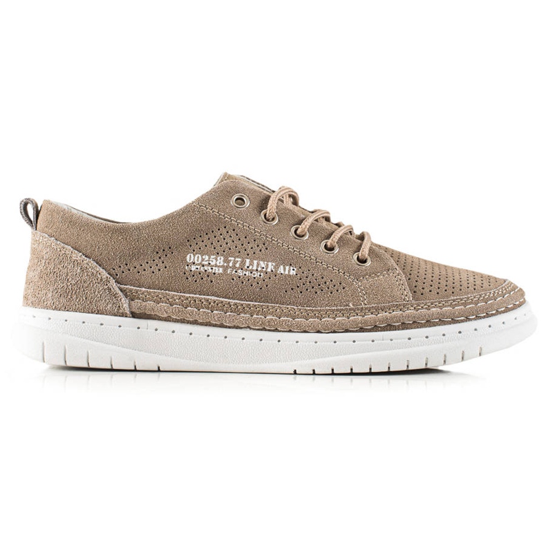 Goodin Casual läder sneakers beige