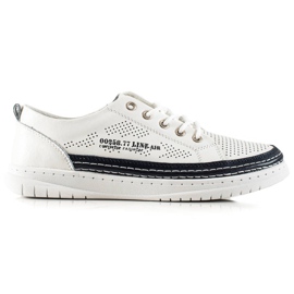 Goodin Casual läder sneakers vit