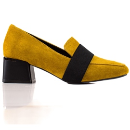 Pumpar med ett elastiskt band La.Fi gul