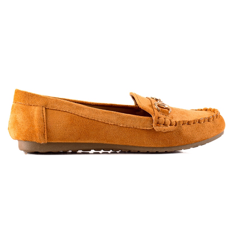 TRENDI Bekväma loafers med prydnad brun