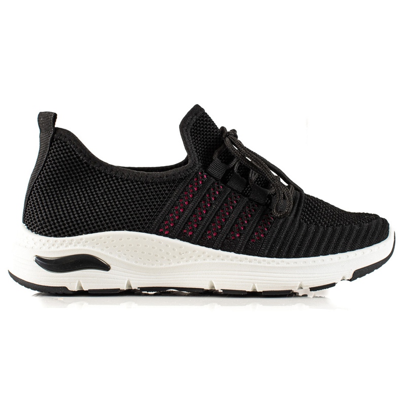 TRENDI Slip-on sportskor svart