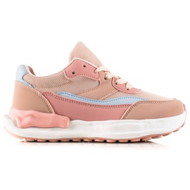 TRENDI Bekväma rosa sneakers