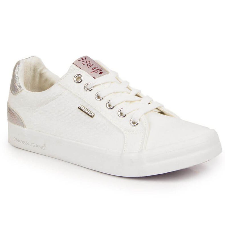Textil Cross Jeans W JJ2R4038C vita sneakers silver-