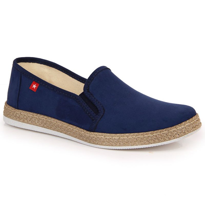 Espadrilles slip on Big Star W JJ276003 marinblå