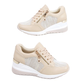 Beige Wedge Sneakers Nasto Nude