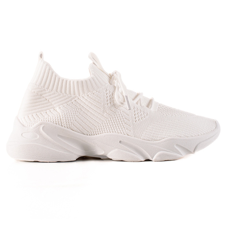 TRENDI Textil sportskor vit