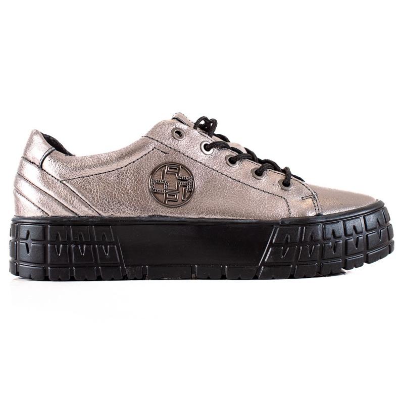 Filippo Läderskor på plattformen beige