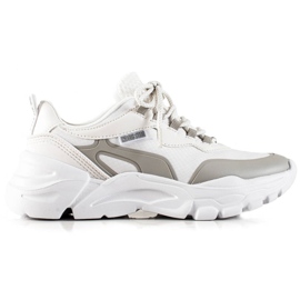 Sneakers för damer Big Star JJ274794 vit mångfärgad