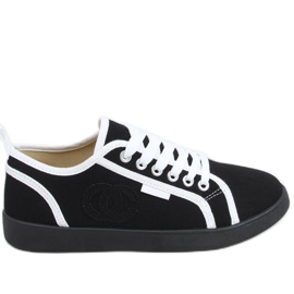Svarta Trest Svarta chanelki sneakers