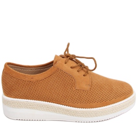 Espadrillor med snörning Guermo Camel brun