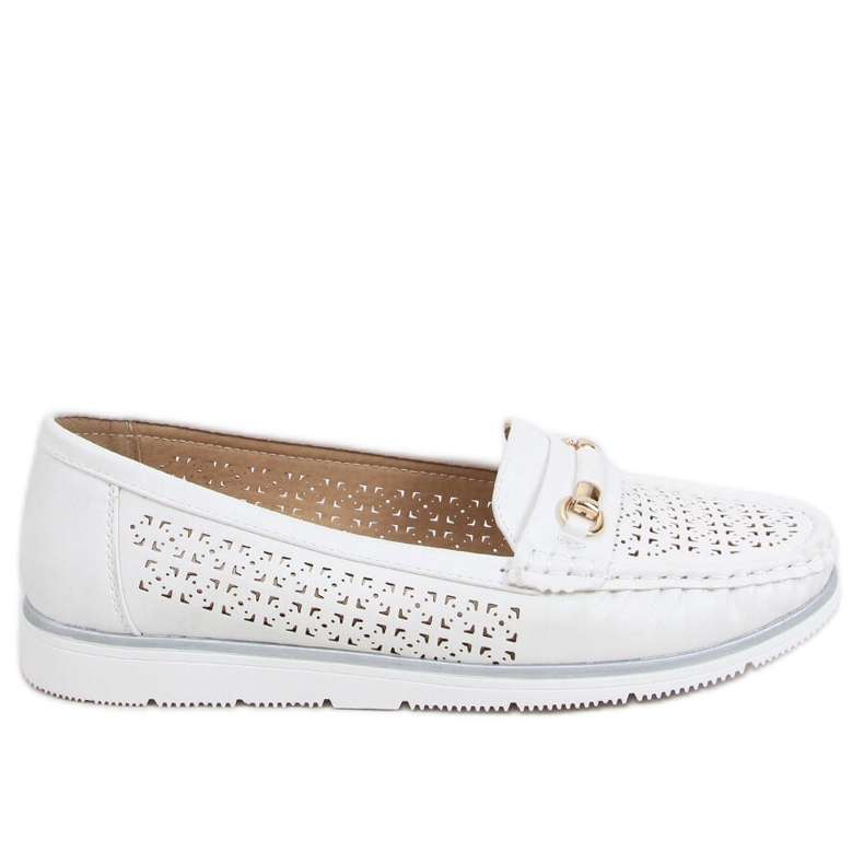 Senda White loafers för dam vit