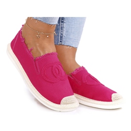 PS1 Klassisk dam Espadrilles Fuchsia Flaure rosa