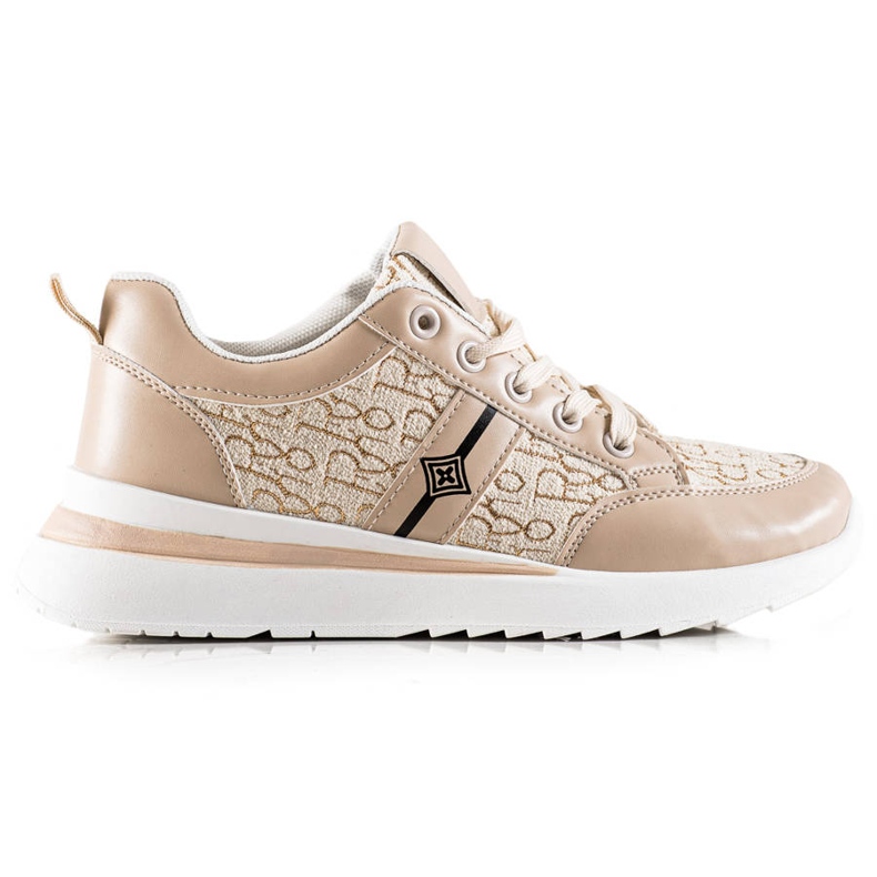 TRENDI Snygga sneakers beige brun