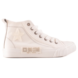 High-top Sneakers för damer Big Star JJ274379 vit