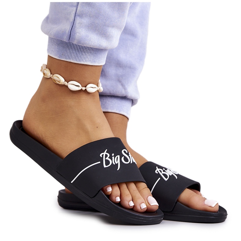 Klassiska gummitofflor Big Star JJ274A300 Svart