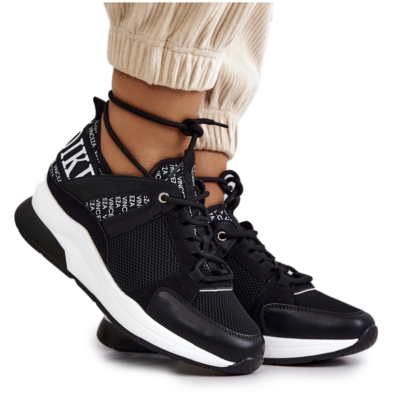 Vinceza Sportskor Sneakers På Wedge Svart Lorey