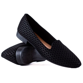 TRENDI Klassiska Lords med mönster svart