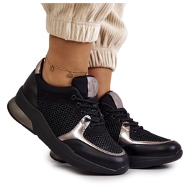 Vinceza Fashionabla sportskor dam sneakers svart Danielle