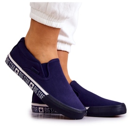 Dam Sneakers Slip-on Big Star HH274011 Marinblå