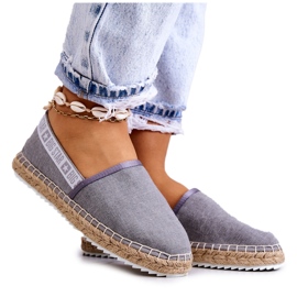 Slip-on espadrillor Big Star JJ274876 Grå