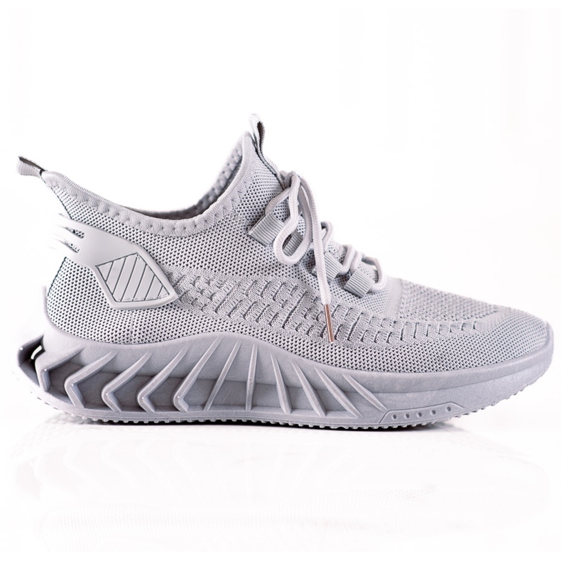 TRENDI Grå textilskor