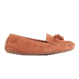 Marco Shoes Smidiga loafers med ett elastiskt band orange